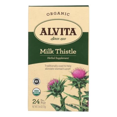 ALV MILK THISTLE SEED TEA BAG - ORGANIC, 24 ct - Kroger