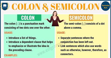 Colon vs Semicolon: When to Use a Semicolon, a Colon 1 | Semicolon, Essay writing skills, Grammar