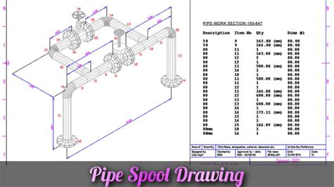 Pipe Spool Drawing | CivilMint.Com