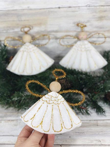 Coffee Filter Angels Christmas Ornament Craft