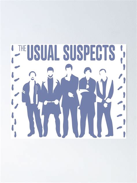 "The Usual Suspects" Poster by WaltArt | Redbubble