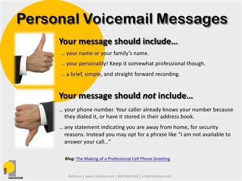 Business and Personal Professional Voicemails