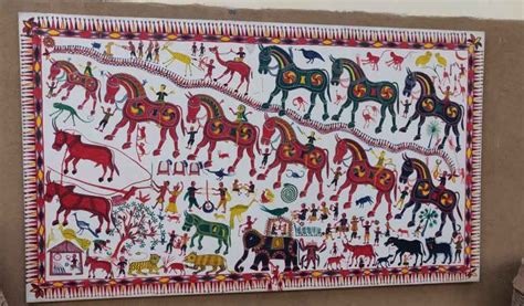 Bhil Art- Pithora Art - Art of rituals and festivals - Tribal Art India