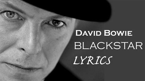 David Bowie Blackstar Lyrics - YouTube