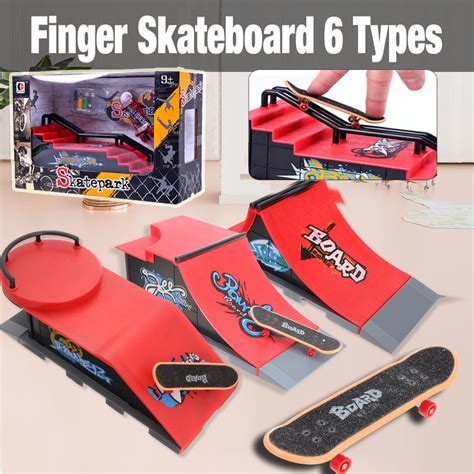 Spielzeug Kids Skateboard Set Toys Mini Skate Park Ramp Parts ...