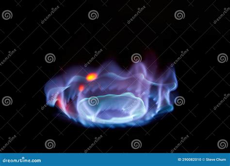 The Blue Flame on the Gas Stove Stock Photo - Image of danger, blue ...