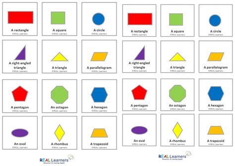 2D Shapes Pelmanism Activity | REAL Learners