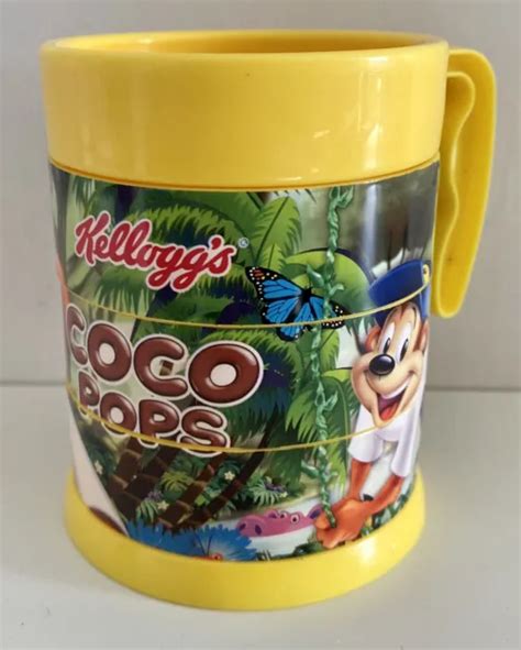 KELLOGG'S COCO POPS Breakfast Cereal Advertising Mix Up Picture Plastic Mug Cup £4.50 - PicClick UK