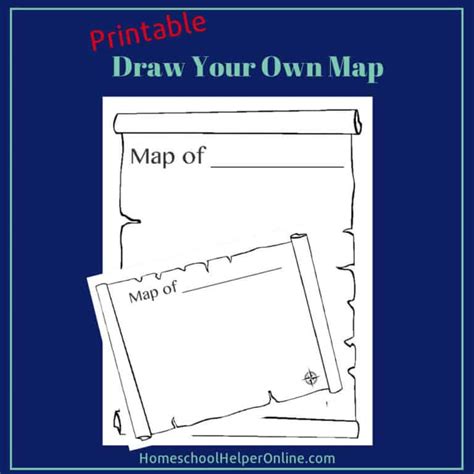 Draw a Map Worksheet - Homeschool Helper Online