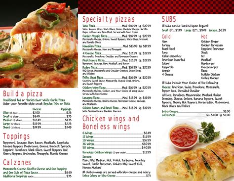 Dario's Famous Pizza menu in Farmington, New York, USA