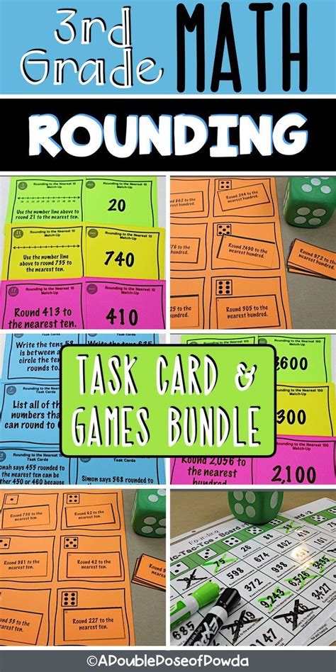 Rounding Math Games Bundle Let students practice rounding 3- and 4 ...