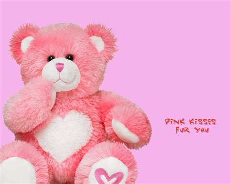 Pink Teddy Bear Wallpaper