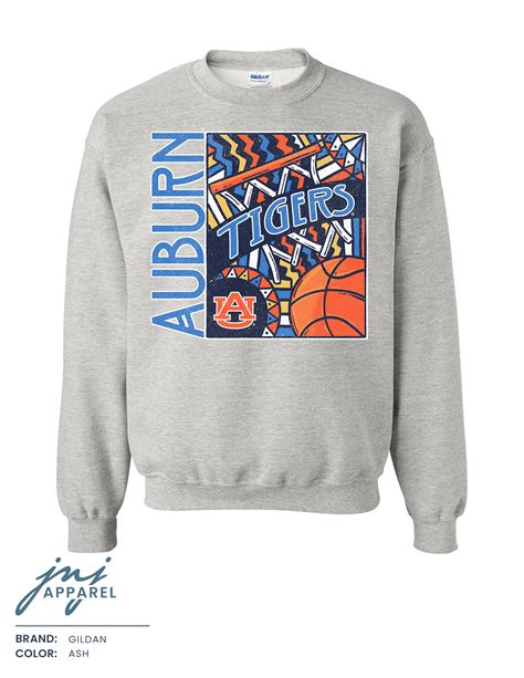 Retro Auburn Tigers Basketball Sweatshirt | Auburn Basketball