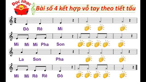 ĐỌC NHẠC BÀI SỐ 4 KẾT HỢP VỖ TAY THEO TIẾT TẤU - ÂM NHẠC 2 BỘ SÁCH KNTT VỚI CUỘC SỐNG - YouTube