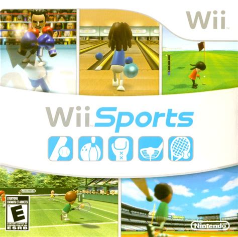 Wii Sports (2006) Wii box cover art - MobyGames