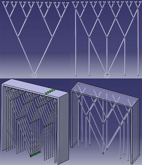 Examples of different fractal or tree-like support structures for a... | Download Scientific Diagram