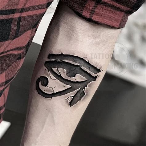 New 3d Black Devil Eye Tattoo Sticker Eye Symbol Body Art Decoration ...