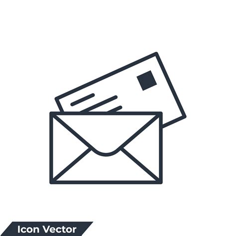 Email envelope icon logo vector illustration. Message symbol template ...