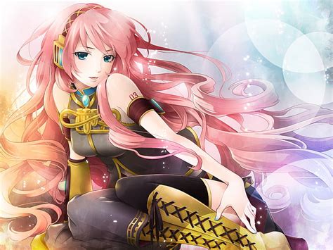 1080x2340px | free download | HD wallpaper: Luka Megurine HD, pink haired female anime character ...