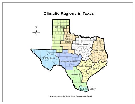 Climate Map Of Texas - Map Of Western Hemisphere