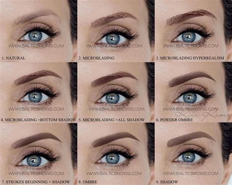 Microblading eyebrows shapes - blulopez