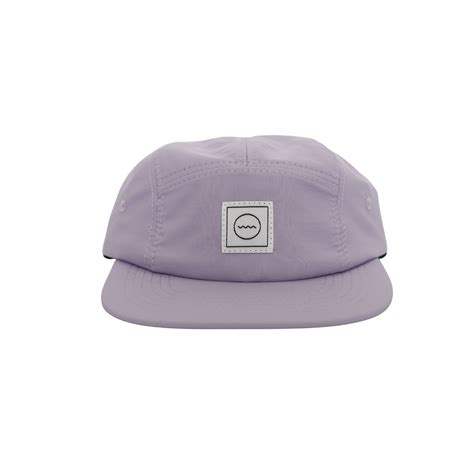 Nylon Five-Panel Hat in Lilac