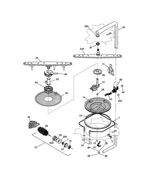 Frigidaire: Frigidaire Dishwasher Parts Diagram