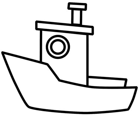 Preschool Boat Coloring Page Coloring Pages