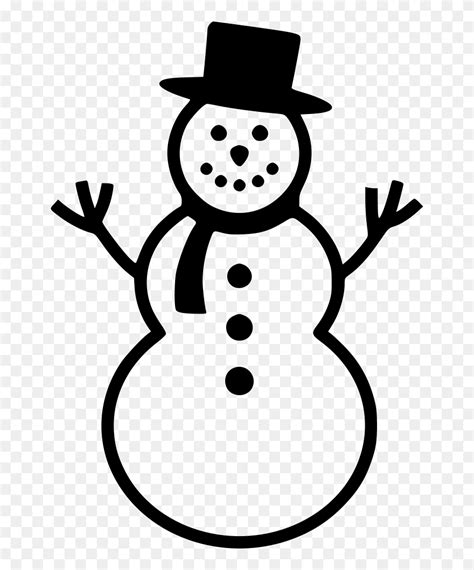 Snowman - Snowman Png Black And White Clipart (#5561967) - PinClipart