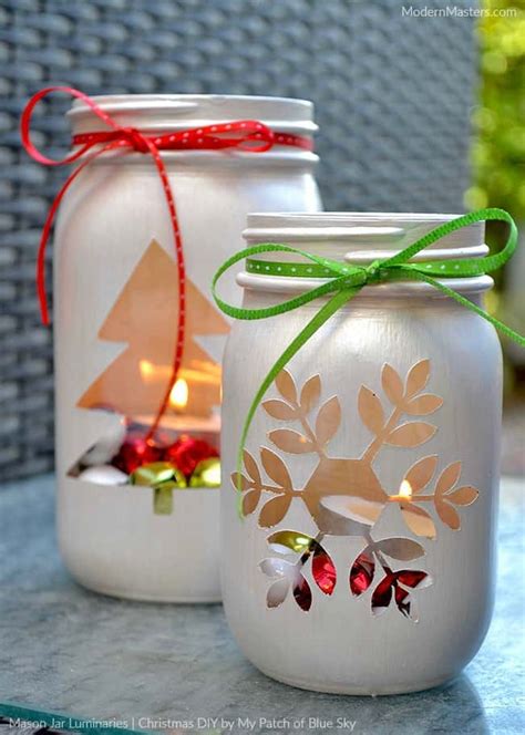 Joyful, Joyful: DIY Christmassy Mason Jars