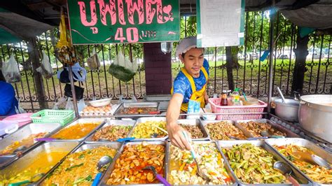 $1.29 Buffet - ALL YOU CAN EAT Thai Street Food in Bangkok, Thailand ...