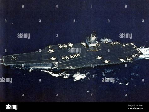 USS Enterprise (CVAN-65) underway c1966 Stock Photo - Alamy