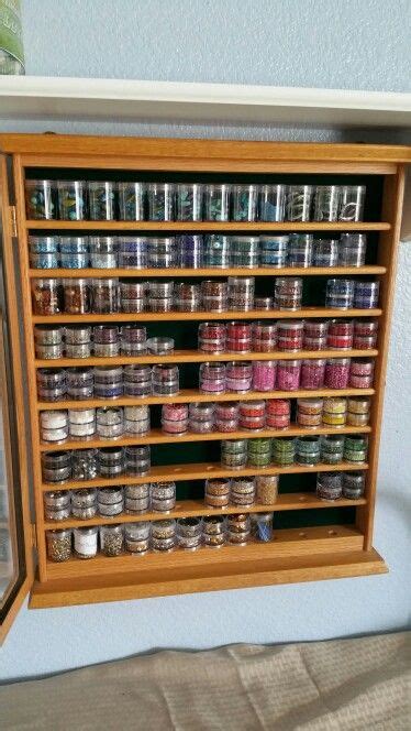 Bead storage. Golf ball showcase repurpose as seed bead storage ...