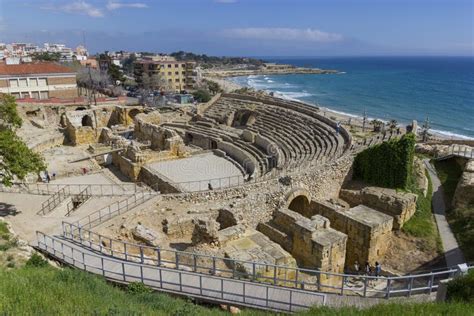 Coliseum of Tarragona. stock photo. Image of costa, center - 59091636