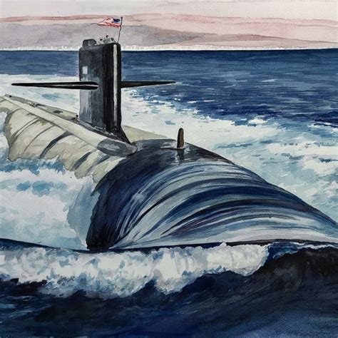 Navy Submarine Wall Art - Etsy