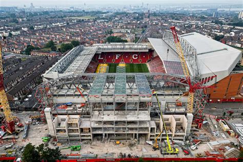 10 new photos of Anfield Road End expansion nearly 1 year into build ...