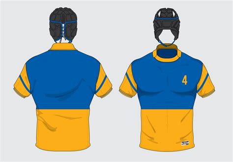 Premium Vector | Rugby Jersey uniform design set vector