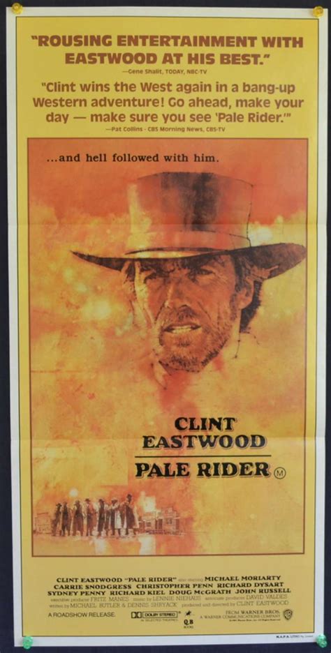 All About Movies - Pale Rider Poster Original Daybill 1985 Clint ...