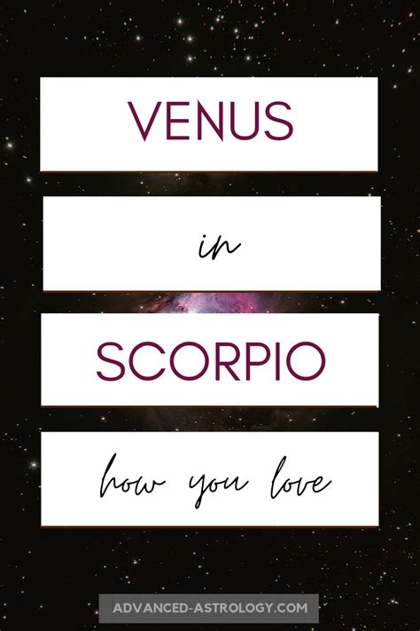 Venus in Scorpio: the Ultimate Guide