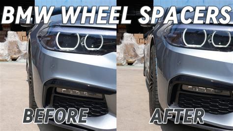 BMW Wheel Spacers Before and After | BMW 5 Series G30 with BONOSS - YouTube