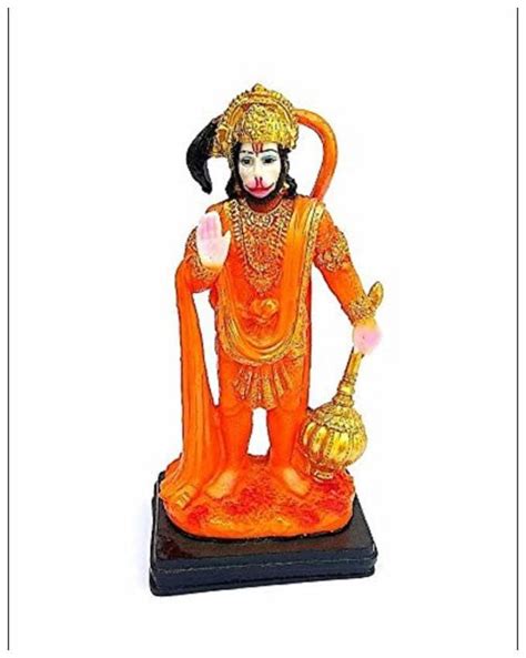 Buy Hanuman Ji Standing Statue 9 inch (Good Marble Look Polyston Statue) Online at Low Prices in ...