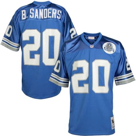 Mitchell & Ness Barry Sanders Detroit Lions Light Blue Authentic ...