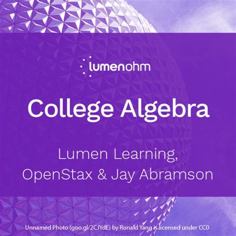 CollegeAlgebra_OHMCover_web | Lumen Learning