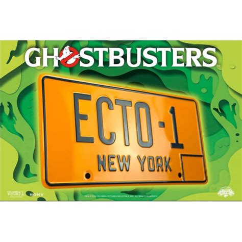 Ghostbusters ECTO-1 License Plate Replica