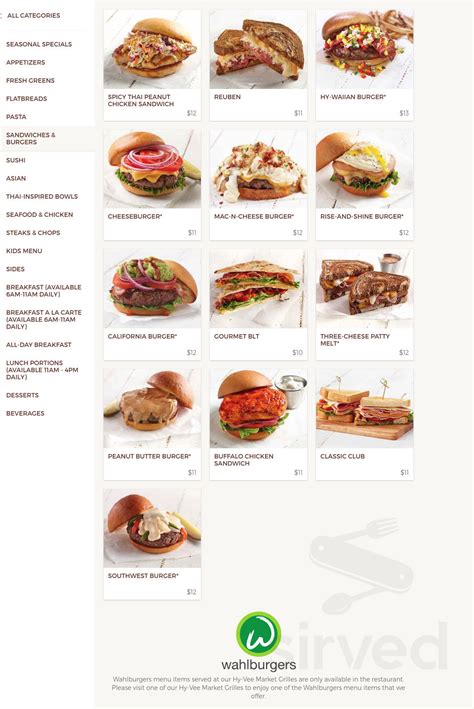 Hy-Vee Bakery menu in Mt Pleasant, Iowa, USA