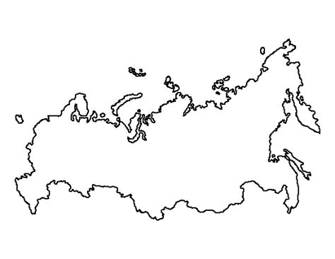 Russia pattern. Use the printable outline for crafts, creating stencils ...