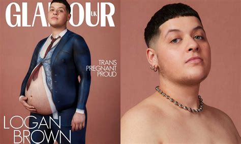 Logan Brown: Glamour magazine's pregnant trans man cover star