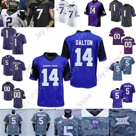 2020 Custom TCU Horned Frogs Football Jersey NCAA College 4 Taye Barber ...