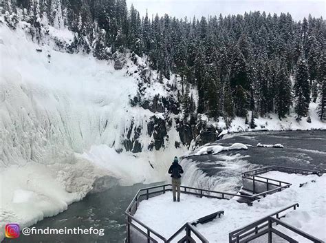 Upper Mesa Falls #GoOutLocal #ThatIdahoLife #Idaho #IdahoLandscapes #IdahoPhotography #Winter # ...