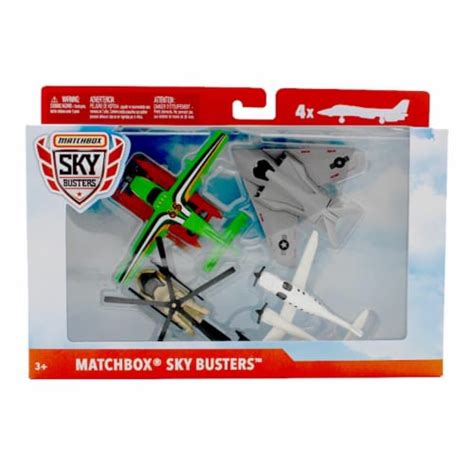 Matchbox Sky Busters Airplane and Helicopters 4-Pack, Style A, 1 ...